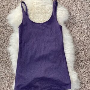Purple scoop neck Lululemon tank top